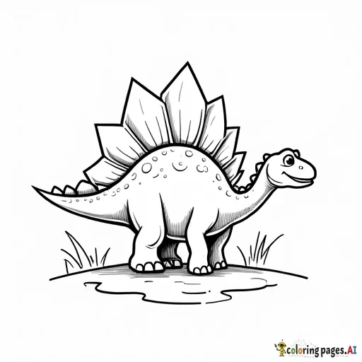 Dinosaur - Free Printable Coloring Page