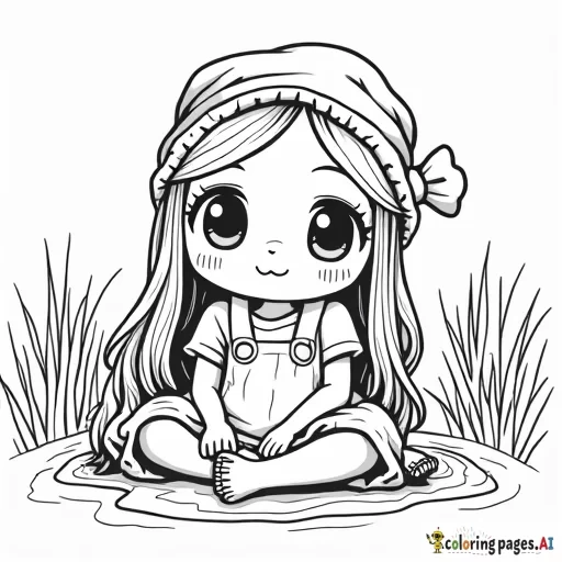 создайте раскраску,маленькая девочка мусульманка,аттракционы,много шаров. Раскраска, чёрно-белая, линейная графика, белый фон, простота, много свободного места. Фон раскраски чисто-белый, чтобы маленьким детям было легко раскрашивать по линиям. Контуры всех объектов легко различимы, поэтому детям будет просто раскрашивать.