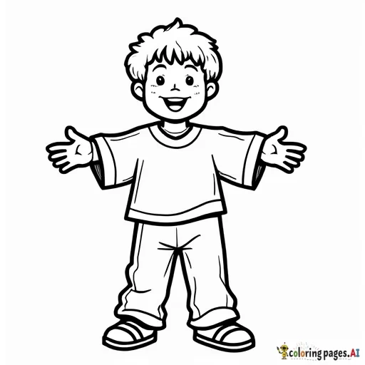 10 kids choir in shirts and pants