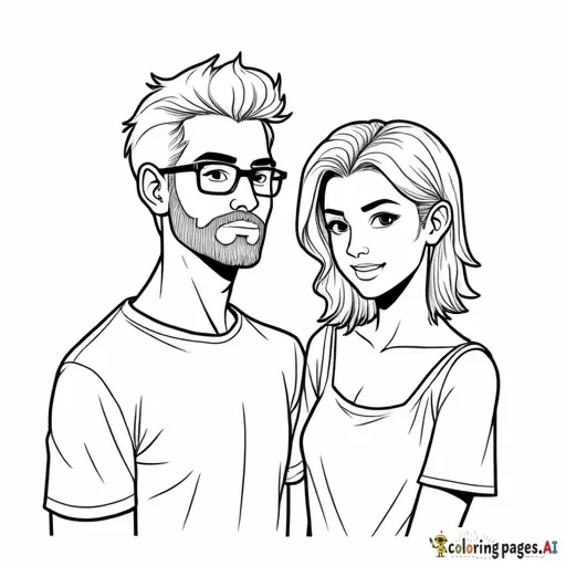 2 afab enby people: one has a sparse beard and top surgery. Both have short hair. And their partner has short hair and is a CIS HET male