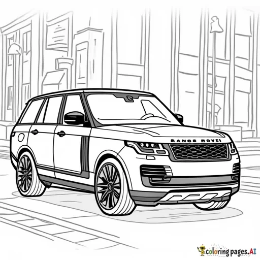 2022 range rover parked on a city street