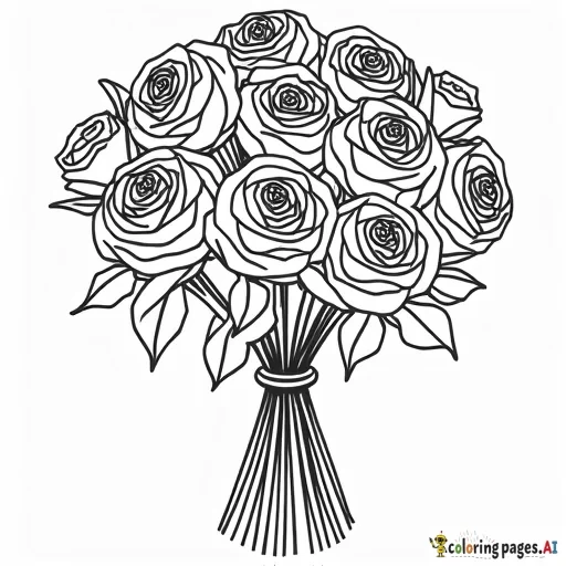 24 ROSES BOUQUET ONLY COLOR 3 IN THE CENTER ONE PINK ONE RED ONE YELLOW