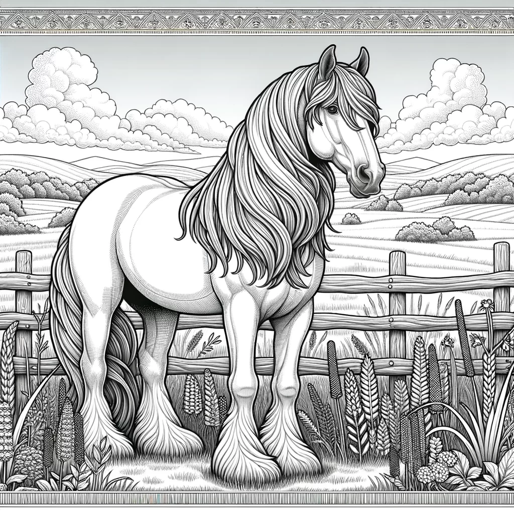 Horse coloring page