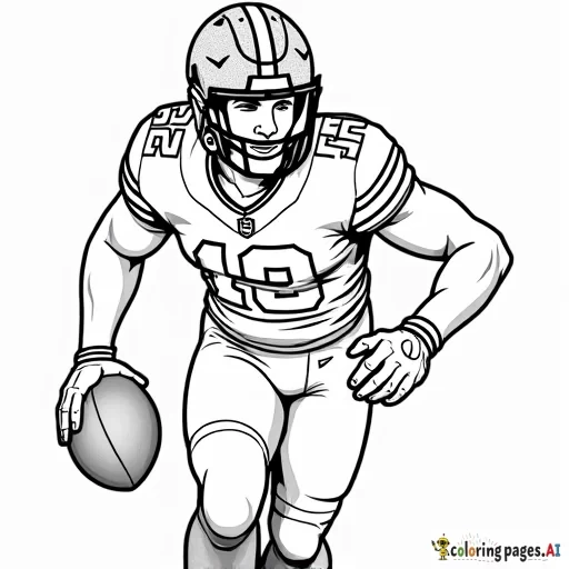 ohio state football coloring page