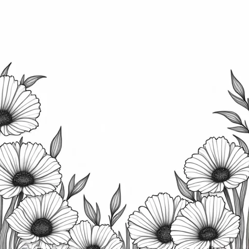 A beautiful border of spring flowers