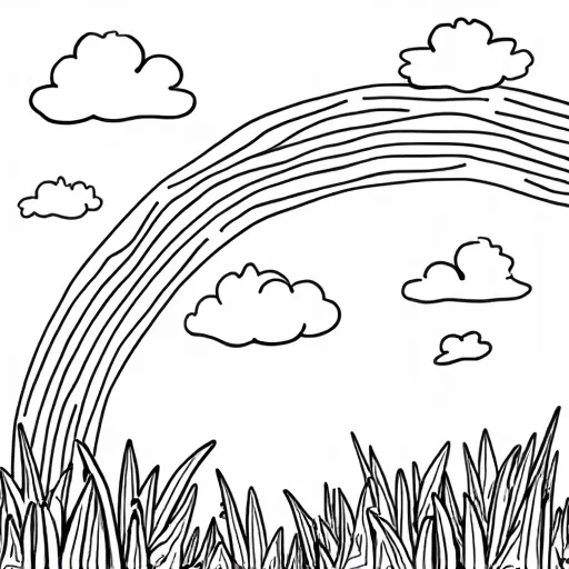 A beautiful paper filled with shamrocks and rainbows.