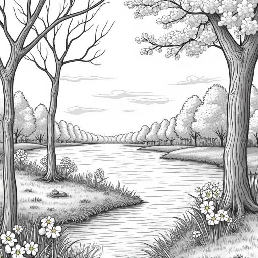 A beautiful spring scene.