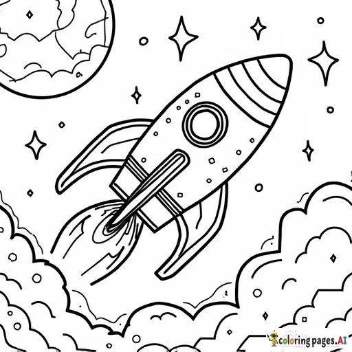 A birthday card with a space theme