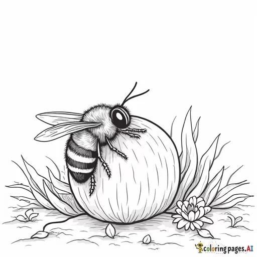 a cactus riding a bee