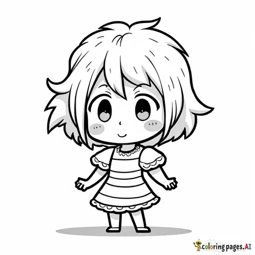 a chibi on the fourth of july