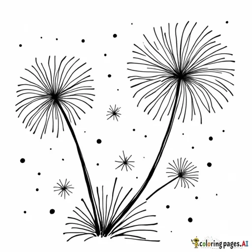 a chibi popping fireworks