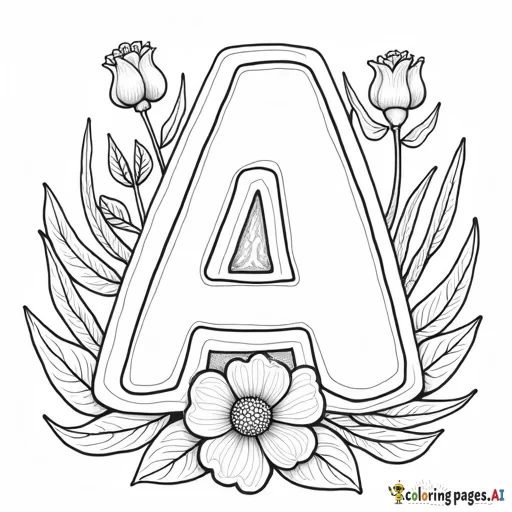 a colorful cover for an alphabet coloring book for kids