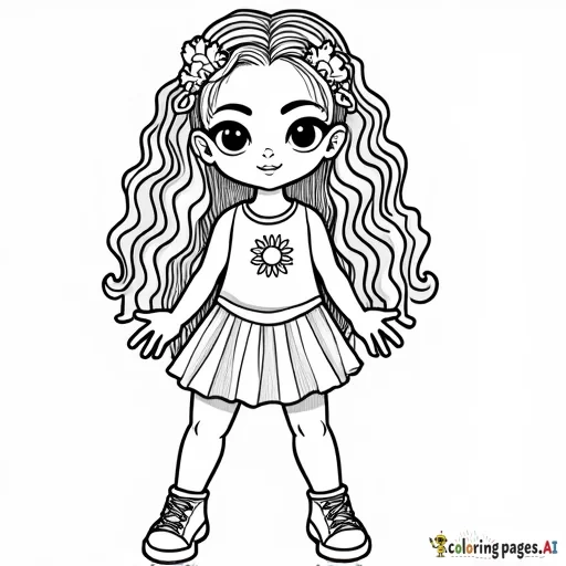 a drawing of blue ivy carter beyonce daughter