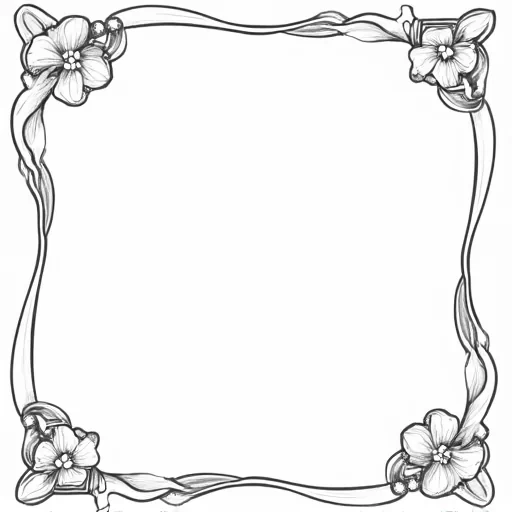 A frame with BELLS and RIBBON