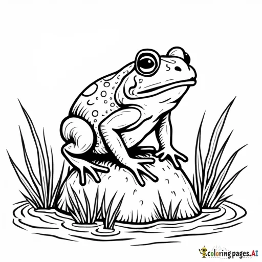 a frog jumping on a cat