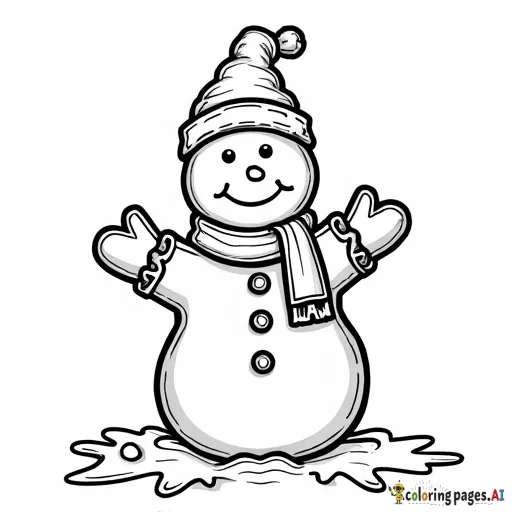 a gingerbread snowman