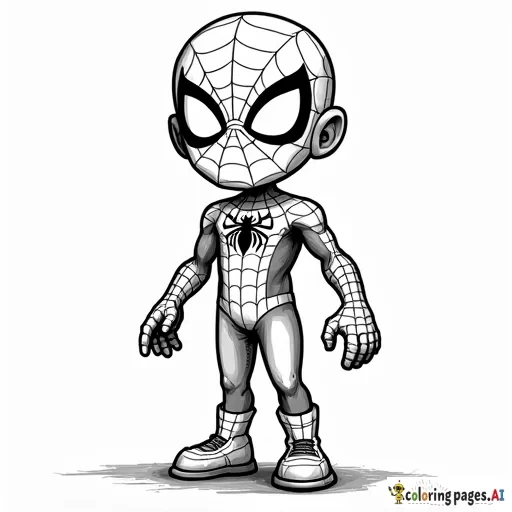 a kid wearing spiderman