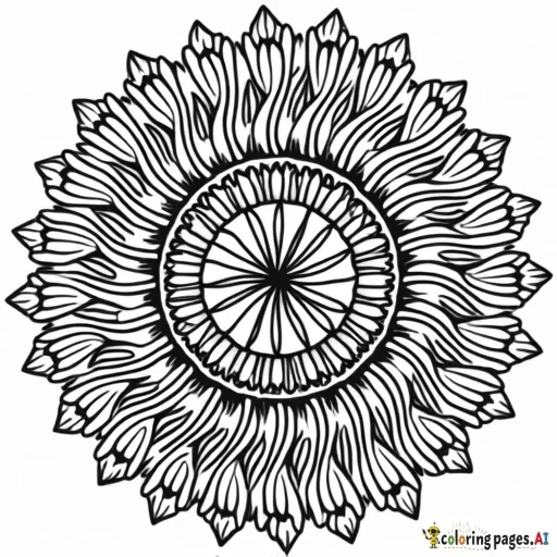 a mandala very detailled incorporating a clownfish into the design