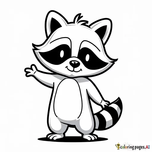 A raccoon in a Broadway-style setting