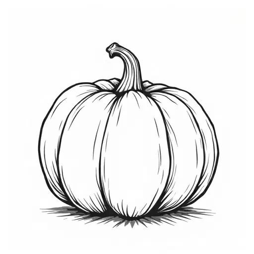 A silhouette of a pumpkin