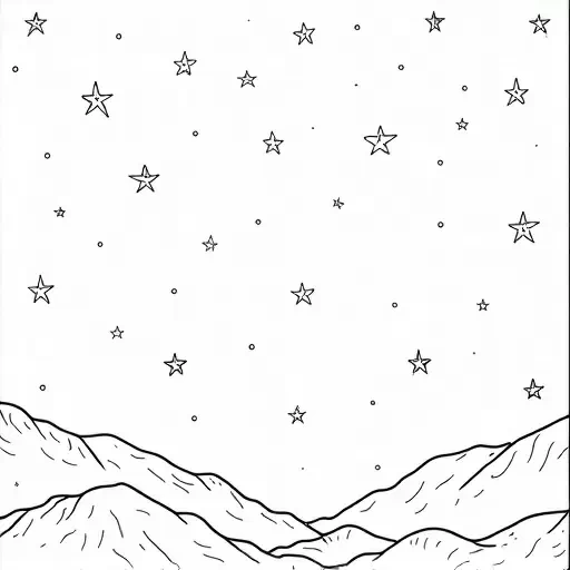 A starry sky only.  with no other images,