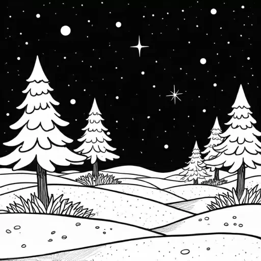 A starry sky.  white stars on black background