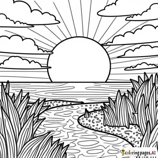 A sunset scene made entirely of different potato chips