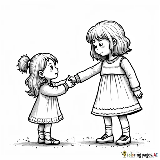 a teen girl saying goodbye to her best imaginary friend