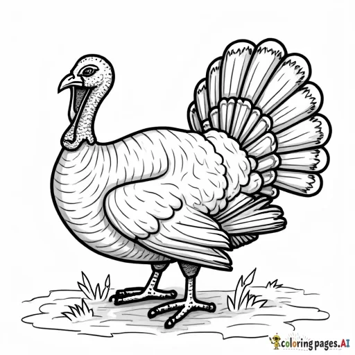 a thanksgiving themed coloring page for high school