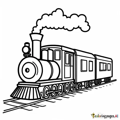 A train with a conductor and a coal car and a passenger car