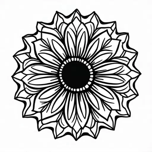 A unique solid black geometric shape. IN solid black oil median ART. Entire image to be completely surrounded by a bright white background.