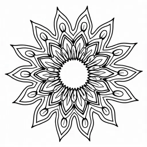 A unique solid black geometric shape. IN solid black oil median ART. Entire image to be completely surrounded by a bright white background.