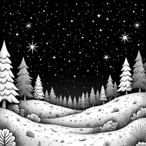 A very starry sky with no other images.  On a black background