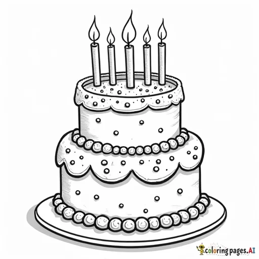 a whimsical birthday cake