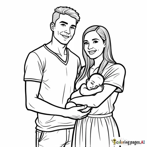 a white guy and filipina woman with a new baby