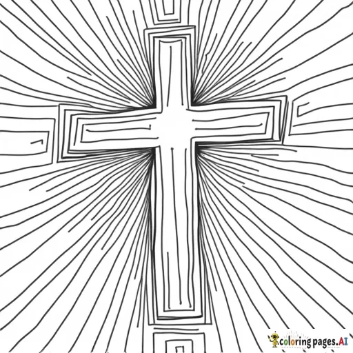abstract lines with a christian theme