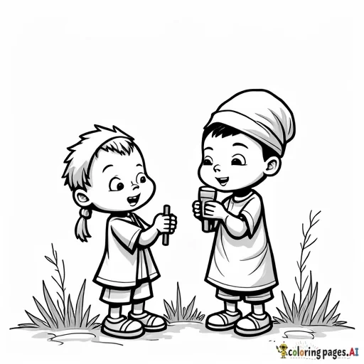 African children playing