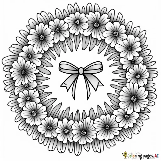 an adult coloring book page with buttons and bows and lace and flowers for adults