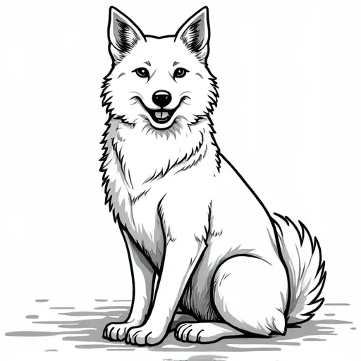 anne tilki ve yavruları - Free Printable Coloring Page