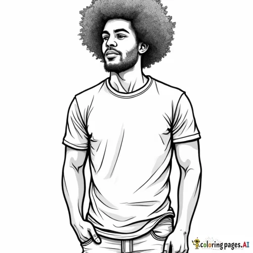 (B-SPOILED) - on a T-shirt that a person of color in afro is wearing the T-shirt