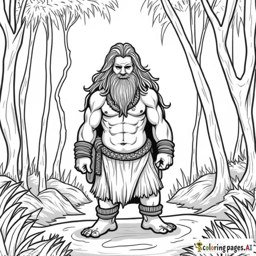 Barbarian in jungle