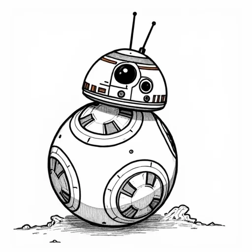 bb8 coloring page
