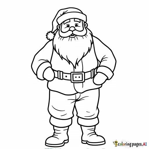 Beautiful Santa with no background