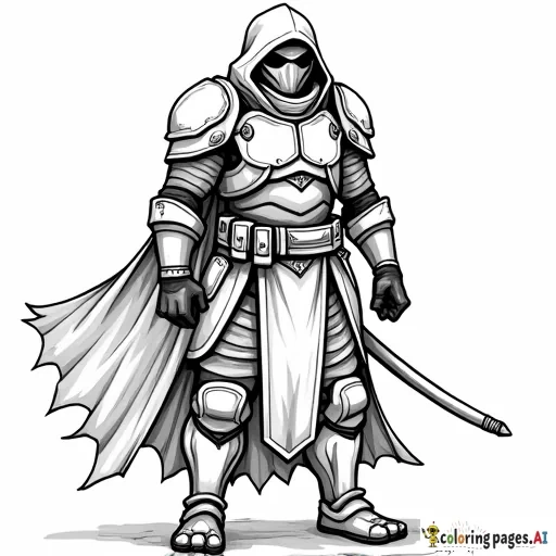 black power armor made of nanites that looks like a ninja