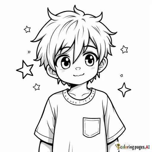 boy with stars