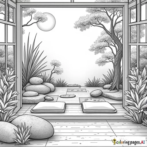 "BspoiledScrubs" offers an exciting opportunity to explore a wide range of luxurious, self-care, and relaxation-themed designs. Let's brainstorm some ideas for the other pages to create a cohesive and engaging book that encourages creativity and provides a soothing coloring experience. Here are some concepts for the additional pages:  Zen Garden Scene - A peaceful Zen garden with detailed patterns in the sand, stepping stones, bonsai trees, and a small, tranquil pond. Gourmet Kitchen for Making Spa Cuisine - An intricate kitchen setup with healthy foods, herbs, and kitchenware designed to create spa cuisine. Yoga and Meditation Space - A serene yoga studio with mats, blocks, and a peaceful outdoor view through large windows. Cozy Reading Nook - A snug corner with overstuffed chairs, a bookshelf filled with books, and a small table with a tea set. Botanical Garden Walk - A path through a lush botanical garden, with a variety of plants, flowers, and trees to color. Artisanal Soap and Candle Workshop - A craft table with tools and materials for making handmade soaps and candles, detailed with textures and patterns. Luxury Fashion Closet - An opulent walk-in closet with an assortment of high-end clothing, shoes, and accessories. Aromatic Herb Garden - A garden scene filled with aromatic herbs, flowers, and a quaint garden bench. Home Spa Bathroom - Another luxurious bathroom scene with different spa elements, like a steam shower and a variety of bath bombs. Jewelry Making Table - A creative space with beads, wires, and tools for making intricate jewelry. Gourmet Tea and Coffee Bar - A cozy corner with a selection of teas, coffee, and a barista station. Outdoor Meditation Retreat - A secluded outdoor area with a meditation circle, surrounded by nature. Luxury Resort Poolside - A resort-style pool scene with loungers, umbrellas, and a swim-up bar. Creative Writing Desk - An inspirational writing space with an old-fashioned typewriter, notebooks, and a window view. Elegant Perfumery Lab - A workspace for blending custom perfumes, with bottles, droppers, and flowers. Vintage Vinyl Listening Room - A room dedicated to music, with a record player, headphones, and a collection of vinyl records. Art Studio for Pottery and Painting - A space with a pottery wheel, kiln, canvases, and painting supplies. Fashion Design Studio - A designer’s studio with mannequins, fabric swatches, and sketchbooks. Modern Home Office - A minimalist home office with a sleek desk, ergonomic chair, and tech gadgets. Rooftop Terrace at Sunset - A rooftop scene with comfortable seating, plants, and a view of the sunset. Luxury Train Car Interior - An opulent train car with plush seating and picturesque windows. Seaside Hammock Scene - A relaxing beach scene with a hammock strung between palm trees. Mountain Cabin Fireplace - A cozy cabin interior with a roaring fireplace and comfortable furnishings. Scenic Hiking Trail - A detailed hiking path through the mountains or forest, with nature all around.