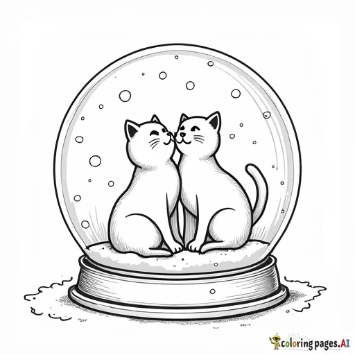 cats in a snowglobe