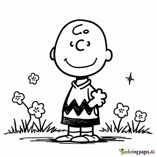 charlie brown theme 100 pages coloring