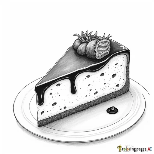 Cheesecake with chocolate ganache