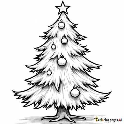 Christmas ornaments in a Christmas tree